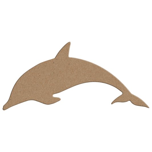 Aplique em Forma de Golfinho em Mdf