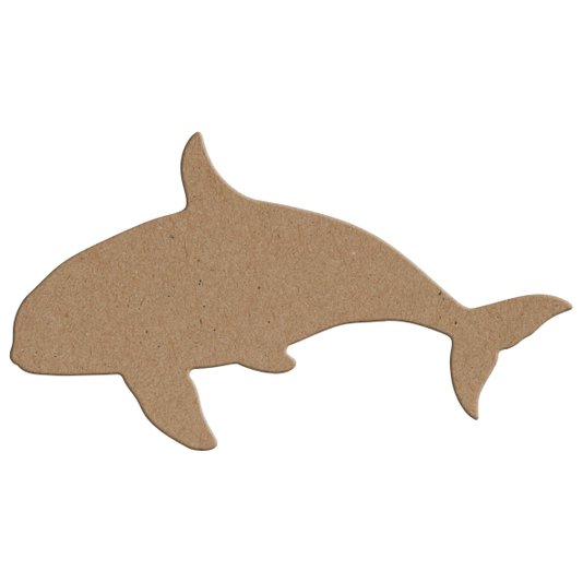 Aplique em Forma de Orca em Mdf