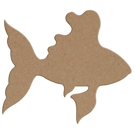 Aplique em Forma de Peixe em Mdf