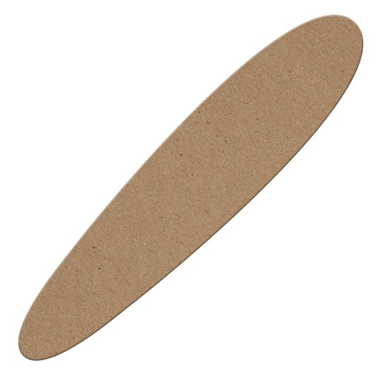 Aplique em Forma de Prancha Surf Longboard em Mdf