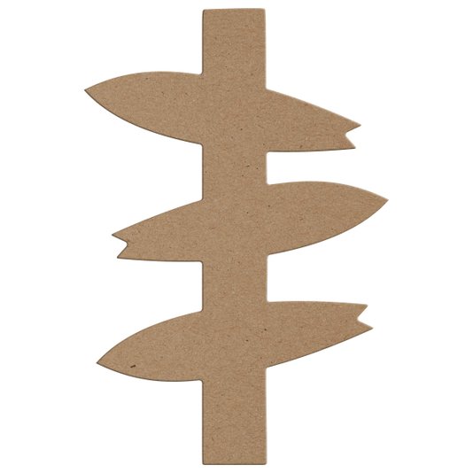 Aplique em Forma de Setas Indicativas de Pranchas Surf em Mdf