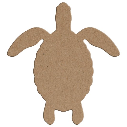 Aplique em Forma de Tartaruga em Mdf