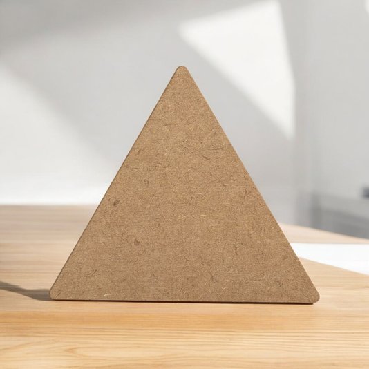 Aplique Em Forma de Triângulo Em Mdf