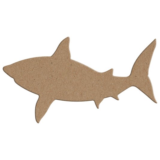 Aplique em Forma de Tubarão em Mdf