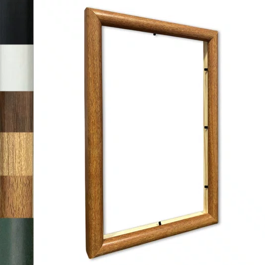 Armação De Moldura Abaulada Lisa Revestida Para Quadros E Fotos - 2x3