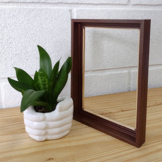 Armação de Moldura Canaleta Flutuante Lisa Revestida para Telas Decorativas - 2x2,8