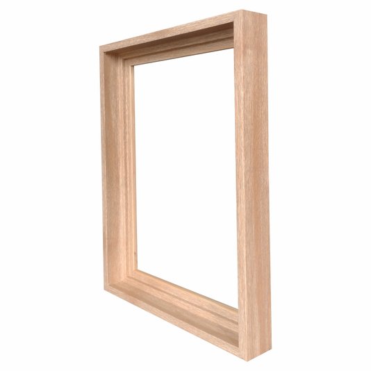 Armação de Moldura Canaleta Flutuante Lisa Revestida para Telas Decorativas - 2x2,8