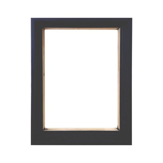 Armação de Moldura Canaleta Flutuante Lisa Revestida para Telas Decorativas - 2x2,8