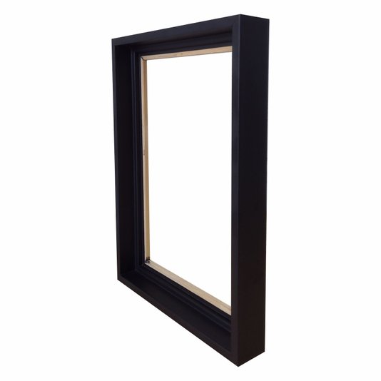 Armação de Moldura Canaleta Flutuante Lisa Revestida para Telas Decorativas - 2x2,8