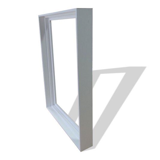 Armação de Moldura Canaleta Flutuante Lisa Revestida para Telas Decorativas - 2x4,8