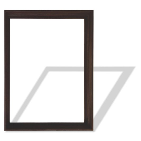 Armação de Moldura Canaleta Flutuante Lisa Revestida para Telas Decorativas - 2x4,8