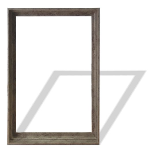 Armação de Moldura Canaleta Flutuante Lisa Revestida para Telas Decorativas - 2x4,8