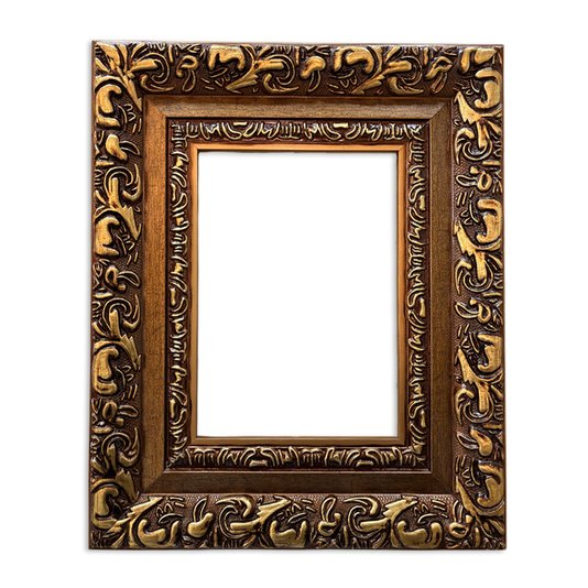 Armação de Moldura Com Gravação de Arabescos para Quadros e Fotos - 7,2x3,3