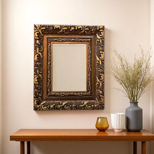 Armação Personalizada De Moldura Com Gravação De Arabescos - 7,2x3,3