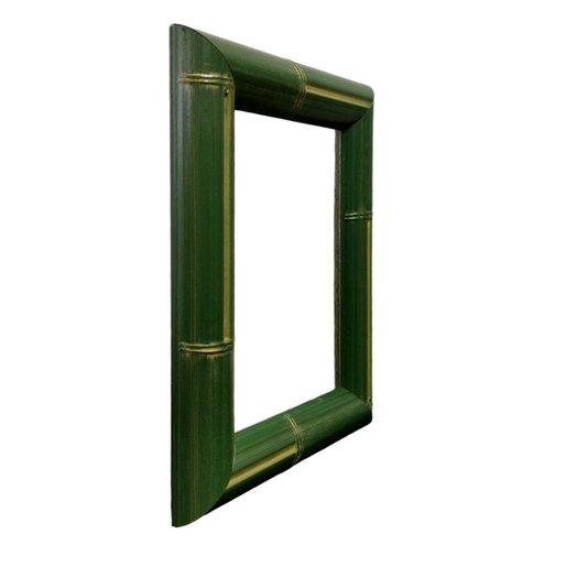Armação de Moldura com Gravação de Bambu para Quadros e Fotos - 4,3x2,3