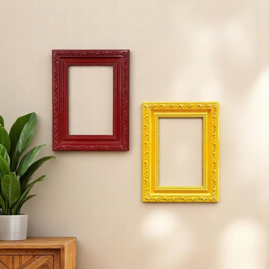 Armação De Moldura Com Gravação De Ornamentos - 3,4x1,4
