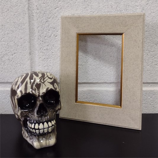 Armação de Moldura com Gravação de Textura de Tecido para Quadros e Fotos - 4x1