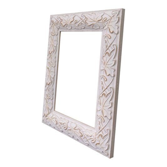Armação de Moldura com Gravação de Folhas Ornamentais para Quadros e Fotos - 3x1,5