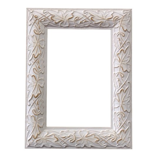 Armação de Moldura com Gravação de Folhas Ornamentais para Quadros e Fotos - 3x1,5