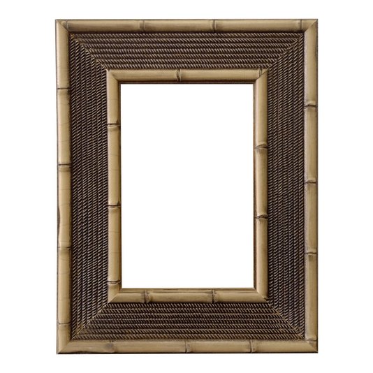 Armação de Moldura com Gravação de Bambu para Quadros e Fotos - 4,5x1,5