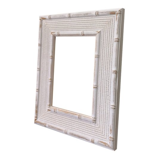Armação de Moldura com Gravação de Bambu para Quadros e Fotos - 4,5x1,5