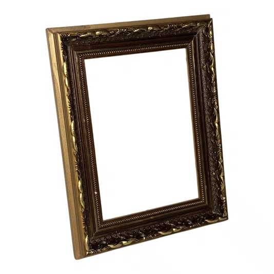Armação de Moldura Dourada com Gravação para Quadros e Fotos - 4x2,5