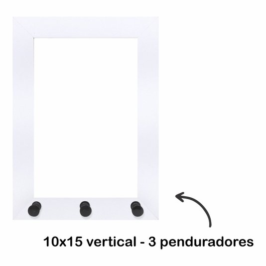 Armação de Moldura para Porta Chaves com Penduradores - 2x2