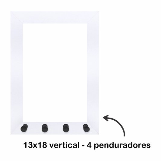 Armação de Moldura para Porta Chaves com Penduradores - 2x2