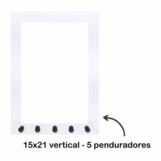Armação de Moldura para Porta Chaves com Penduradores - 2x2