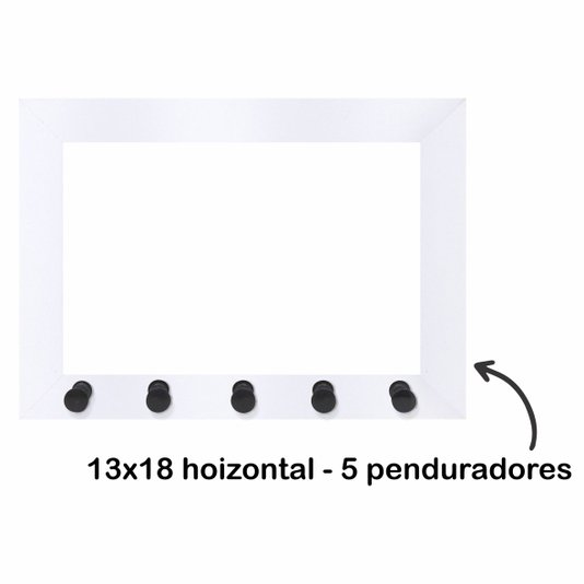 Armação de Moldura para Porta Chaves com Penduradores - 2x2