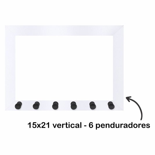 Armação de Moldura para Porta Chaves com Penduradores - 2x2
