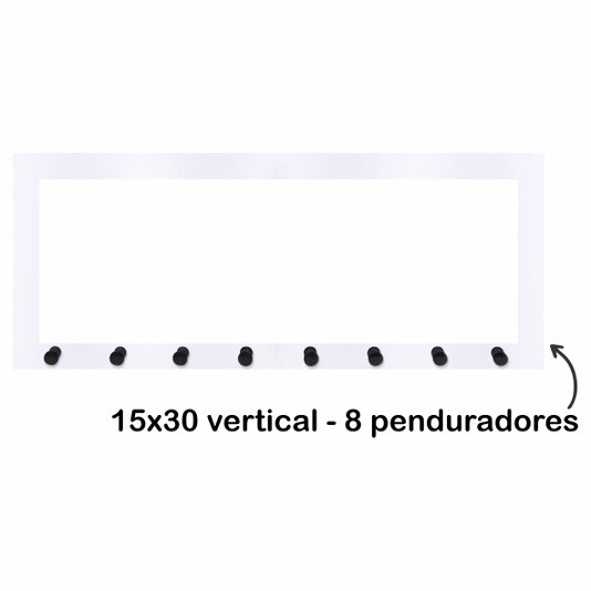 Armação de Moldura para Porta Chaves com Penduradores - 2x2