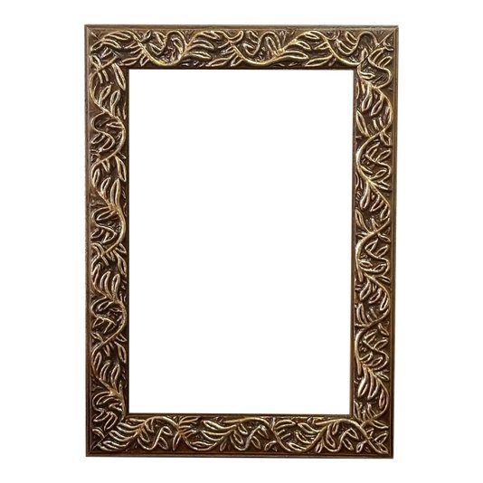Armação de Moldura Personalizada com Gravação de Folhagens para Quadros e Fotos - 2x1