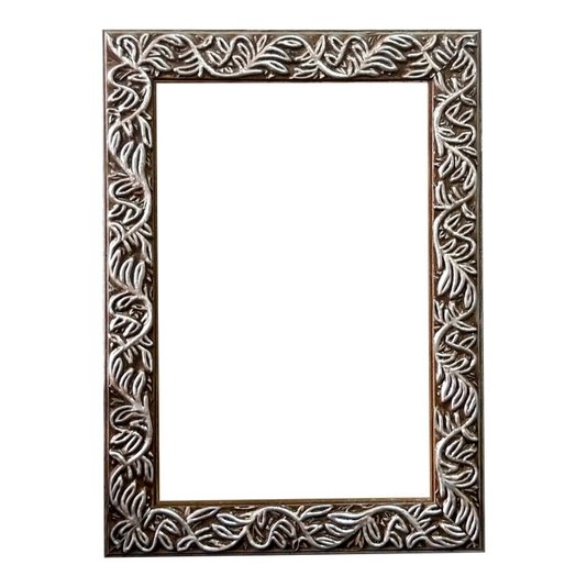 Armação de Moldura Personalizada com Gravação de Folhagens para Quadros e Fotos - 2x1