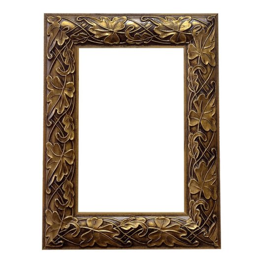 Armação de Moldura Personalizada com Gravação de Folhas Ornamentais para Quadros e Fotos - 3x1,5