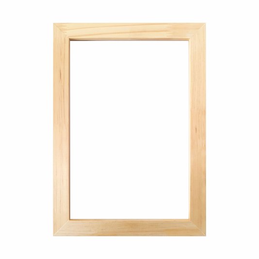 Armação de Moldura Personalizada de Pinus Natural para Quadros Decorativos - 3x1,5