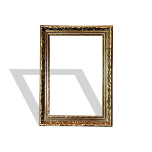 Armação de Moldura Personalizada Dourada com Gravação para Quadros e Fotos - 4x2,5