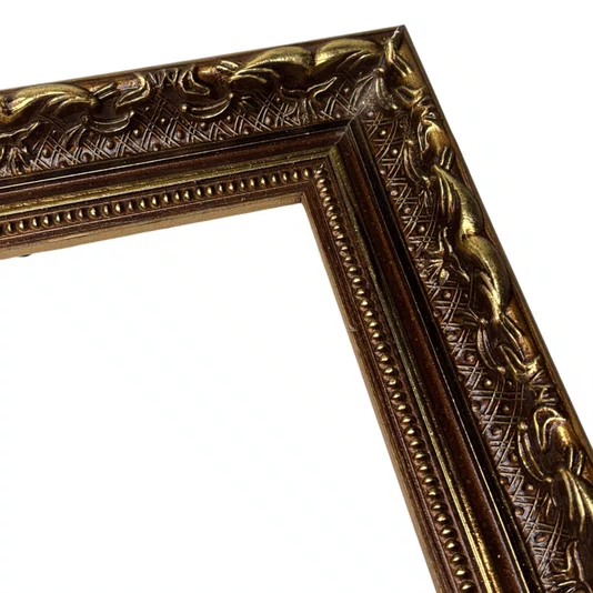Armação de Moldura Personalizada Dourada com Gravação para Quadros e Fotos - 4x2,5