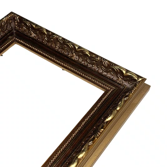 Armação de Moldura Personalizada Dourada com Gravação para Quadros e Fotos - 4x2,5