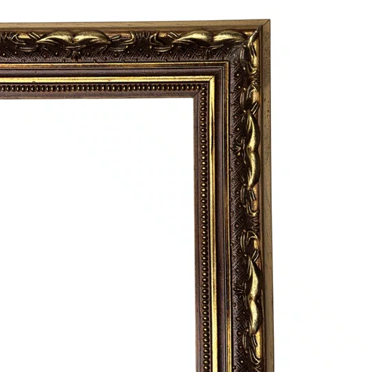 Armação de Moldura Personalizada Dourada com Gravação para Quadros e Fotos - 4x2,5