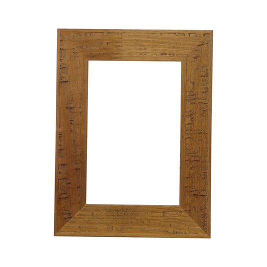 Armação de Moldura Personalizada em Madeira Natural Gravada para Quadros e Fotos - 3x1