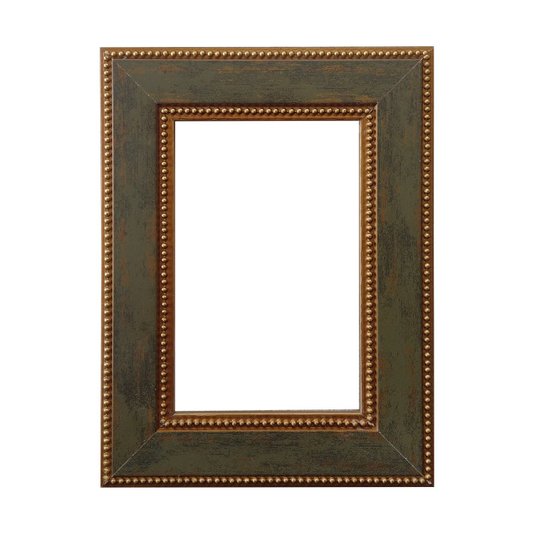 Armação de Moldura Provençal com Gravação de Bolinhas para Quadros e Fotos - 3,4x1,2