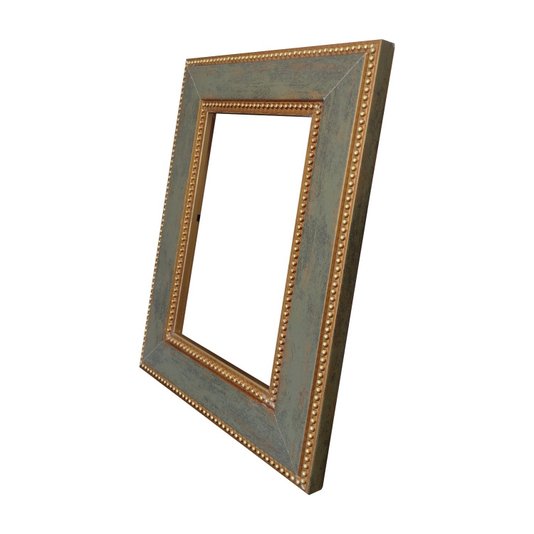 Armação de Moldura Provençal com Gravação de Bolinhas para Quadros e Fotos - 3,4x1,2