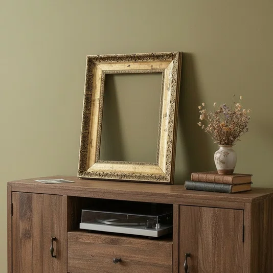 Armação de Moldura Provençal com Gravação para Quadros e Fotos - 4,3x2,5