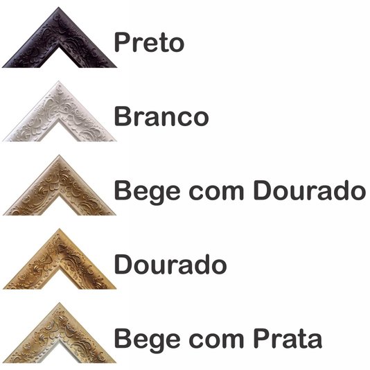 Aro de Moldura Provençal com Gravação para Quadros e Fotos - 6x1,5