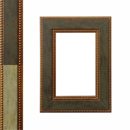 Armação de Moldura Provençal Personalizada com Gravação de Bolinhas para Quadros e Fotos - 3,4x1,2