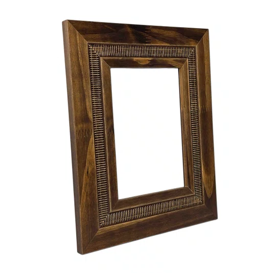 Armação Personalizada de Moldura com Friso e Gravação de Padrão de Traços para Quadros e Fotos - 6,6x1,7