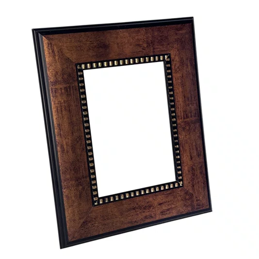 Armação Personalizada de Pátina Escovada com Bead & Reel para Quadros e Fotos - 1,6x6,8