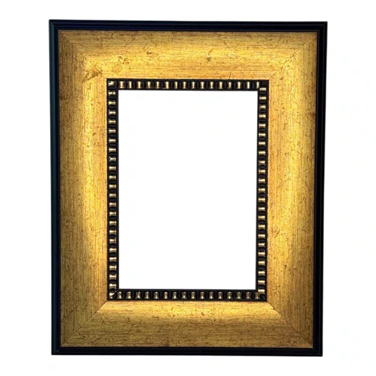 Armação Personalizada de Pátina Escovada com Bead & Reel para Quadros e Fotos - 1,6x6,8