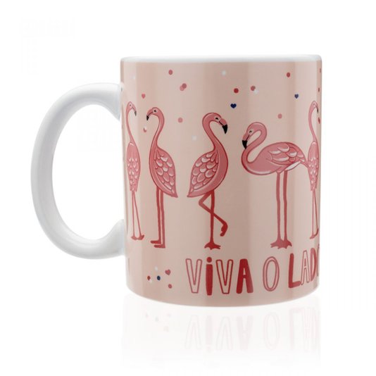 Caneca Flamingos Rosa - LUDI